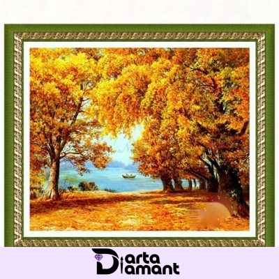 ECO Goblen de diamante peisaj toamnă